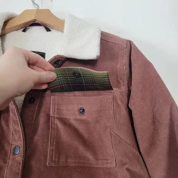 Stio Mauve Corduroy Jacket with White Collar - Picture 4 of 7